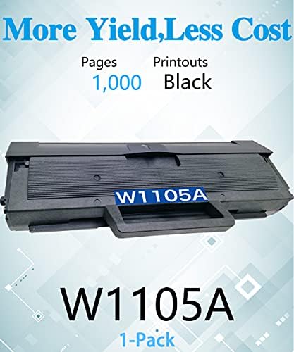 ММ Подмяна на тонер касета, съвместима с HP 105A W1105A, принтер Laser Pro MFP 137fnw 107a 107w 135a 135w (1