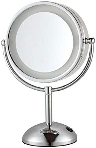 Nameeks AR7713-CR-Огледало за грим с двойно Блясък 3x, Кръгло, с 3-кратно увеличение, Хром
