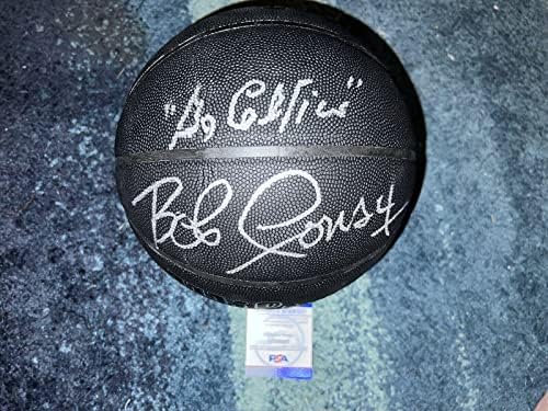Боб Коузи подписа Договор с 75-та Годишнина на Баскетболния от Бостън Селтикс PSA/ Баскетболни топки С ДНК-автограф