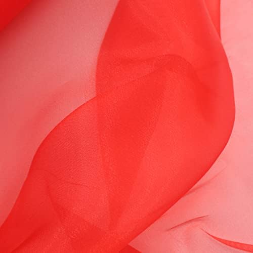 Парцела червена тъкан от органза 59 см - 1 ярд