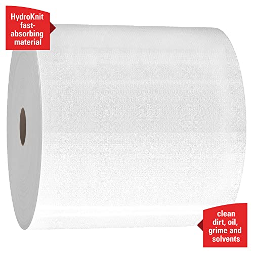 Кърпи WypAll Power Clean X70 средно съдържание (41600), Голям свитък, дълъг живот, Бял, 1 ролка, 870 листа
