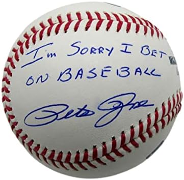 Бейзболни топки Пита Роуза с Автограф /с Надпис OML Baseball Cincinnati Maya PSA/DNA 177779 - Бейзболни топки