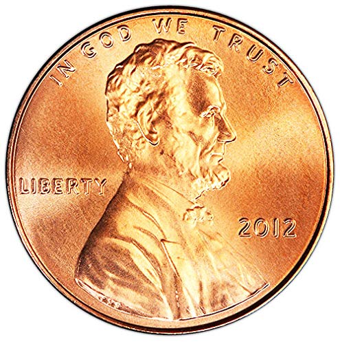 2012 P & D BU Lincoln Cent Shield Cent Choice Комплект от 2 монети, Монетен двор на САЩ, без да се прибягва