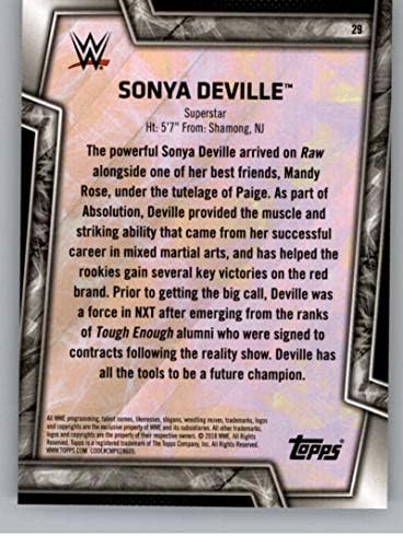 2018 Topps WWE Женски дивизия 29 Търговска картичка на Организацията Deville Борба Trading Card