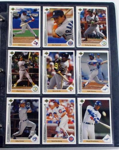 Бейзболен набор от горната палуба на 1991 г. на корици (800) + Комплекти притурки Ryan Heroes Sluggers - Бейзболни