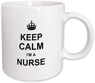 3dRose mug_194472_1 Сохраняй спокойствие, аз съм медицинска Сестра, Гордостта на медицински Сестри, Забавен Подарък Керамична Чаша за медицинска Професия, 11 Грама