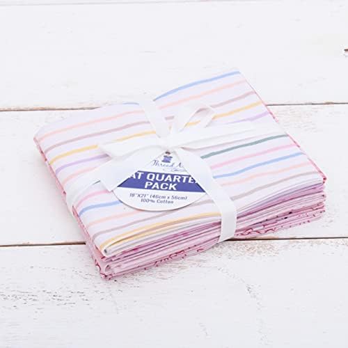 Threadart 6 Дебели Четвертаков - Светло Розова кърпа с принтом Builder от памук - Висококачествена тъкан