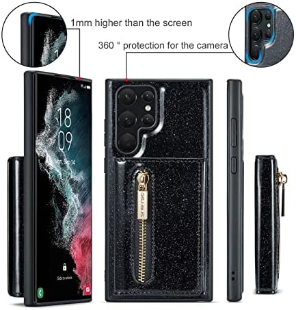 Чанта-портфейл за Samsung Galaxy S23/s23plus/s23ultra, Калъфи за телефони от изкуствена кожа на магнитни бутоните,