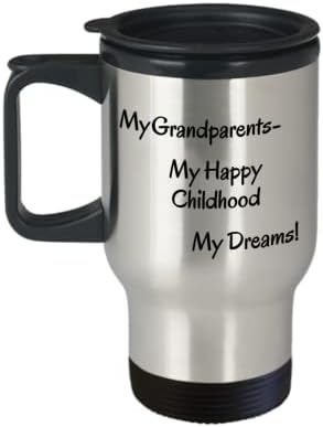GObestideas, пътна чаша за баби и дядовци, кафе в чаша с изолация от неръждаема стомана за приготвяне на топли