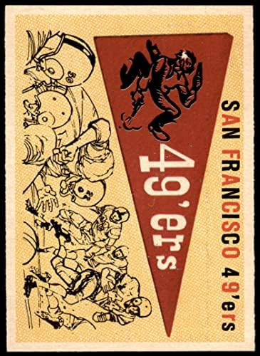 1959 Topps # 111 49ers Вимпел Сан Франциско 49ers (Футболна карта) NM / MT 49ers