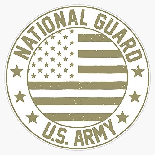 HOF Търговия Ветерани на Националната Гвардия на Армията на САЩ за Мъже, Vinyl Стикер, Водоустойчив Стикер за