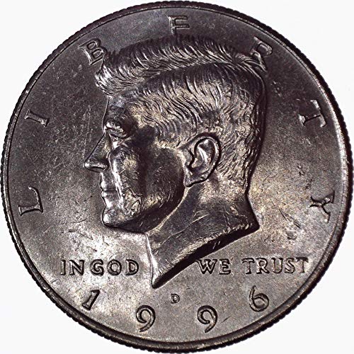 1996 D Kennedy Полдоллара 50 цента На Около необращенном формата на