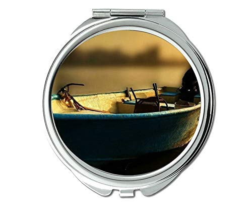 Огледало, Пътно огледало, Карманное огледало на тема океански риби, джобно огледало с увеличително стъкло 1
