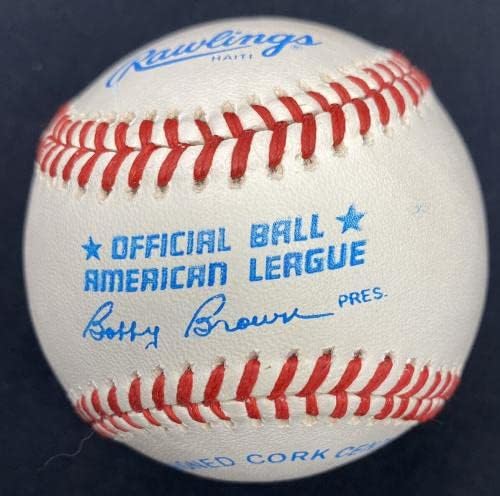 Мики Чарлз Мэнтл Пълното Име, Подписан от Бейсбольным PSA / DNA LOA С Оценка 8 - Бейзболни топки с Автографи