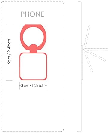 Светло Кафяво Цвете Боя Квадратно Пръстен За Мобилен Телефон Поставка Притежателя Скоба Универсална Подкрепа