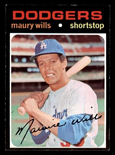 1971 Topps # 385 Мори Уилс, Лос Анджелис Доджърс (Бейзбол карта) EX/MT Dodgers