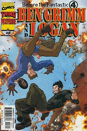 До Фантастичната четворка: Бен Грим и Logan 3 VF / NM ; Комиксите на Marvel | Върколак - Същество