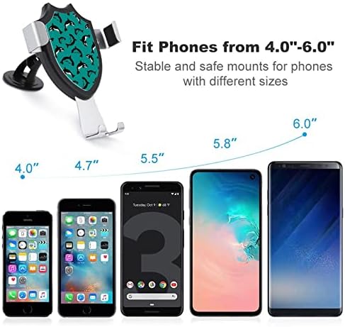 Закопчалка за мобилен телефон с Шарките на Китове Hands Free Air Vent Държач за Мобилни Телефони, Съвместима