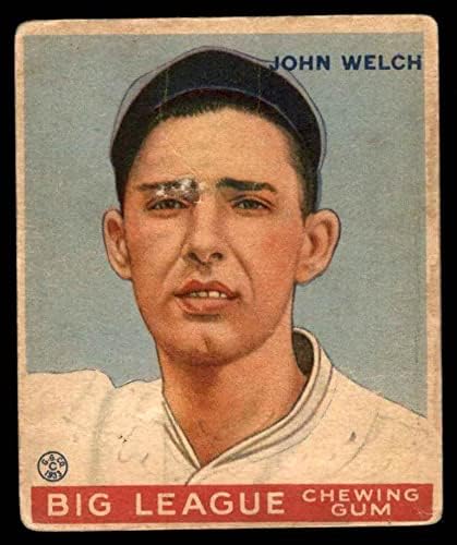 1933 Гуди # 93 Джон Уелч Бостън Ред Сокс (бейзболна картичка) PHAIR Ред Сокс
