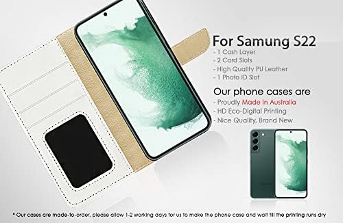 за Samsung S22, за Samsung Galaxy S22, дизайнерски калъф-портфейл с панти капак за телефон, A24600 Tinkerbell