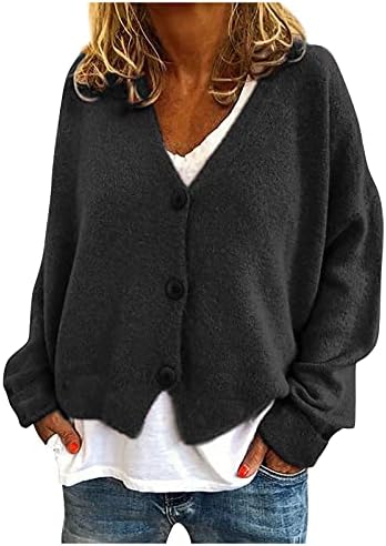 Пуловер с дълъг ръкав Minge Ladie's College Есента, С отворена предна част, Елегантен Джърси, Удобен Пуловер