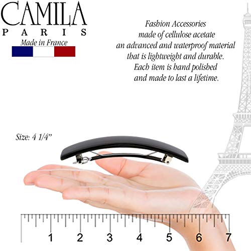Camila Paris CP1476 Френска Шнола за коса за момичета, Водоустойчив Автоматична Закопчалки, Игли за коса Силна