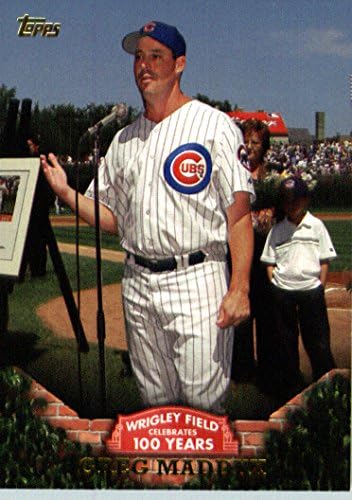 Topps WRIG-3 Калъф за бейзболни картички Грег Maddux Chicago Cubs
