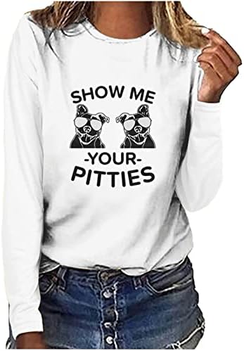 Ризи Live Love Woof за Жени, Тениска с Писмото Принтом, Пуловер, Ежедневни Свободна Туника, Hoody с кръгло деколте,
