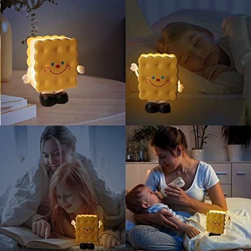 Подарък под формата на нощни лампи за бисквитки SALUOKE за деца: лека нощ под формата на Бисквити с регулируема