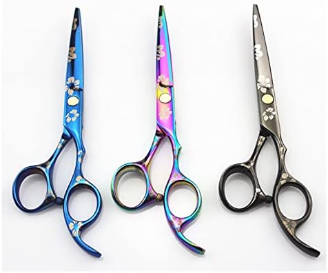 Професионални Фризьорски ножици за цветя, Сливи, Фризьорски ножици За стригане, Филировочные ножици, ножици за подстригване на коса (Цвят: Едно лилаво)