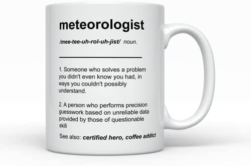 Кафеена Чаша Метеоролога, Забавни Подаръци, за по-Добро Синоптика в света, за мъжете, за Жените, Благодарност