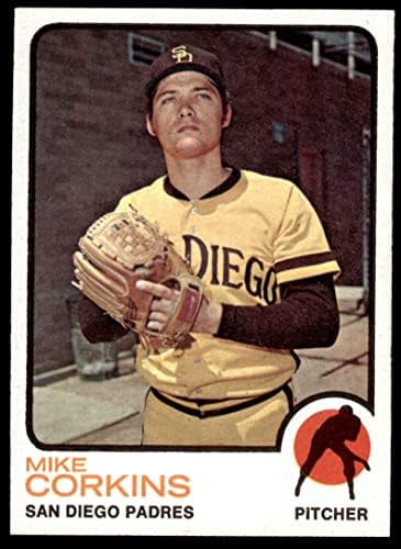 1973 Topps 461 Майк Коркинс Сан Диего Падрес (Бейзболна картичка) NM / MT + Падрес