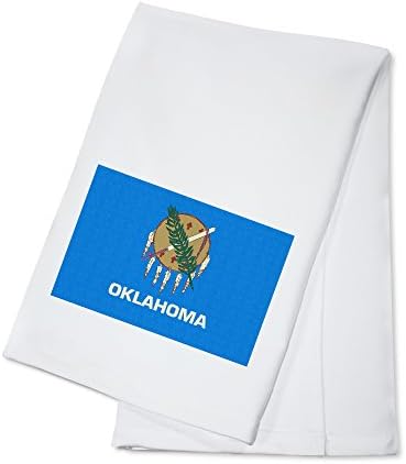 Флаг на щата Оклахома, печат (Черна керамична чаша за кафе и чай по 15 унции, може да се мие в миялна машина