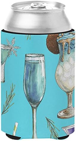 Caroline's Treasures BB5203CC За напитки и коктейли Синьо Устройство за обнимания Кутии или бутилки, Устройство