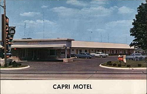 Motel Capri Западен Спрингфийлд, Масачузетс, Масачузетс Оригиналната реколта картичка