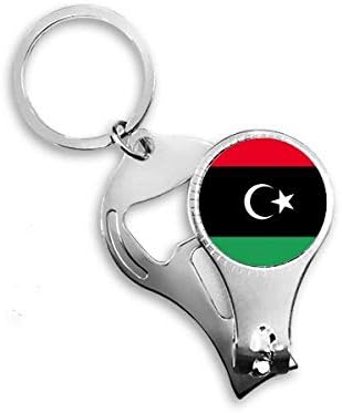 Либия Национален Флаг Африканска Държава Ножица за Нокти Халка Ключодържател Отварачка За Бутилки Машина За Рязане