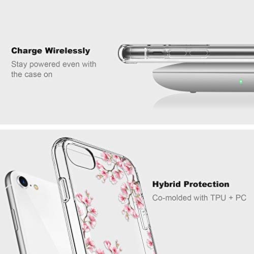 Калъф ICEDIO за iPhone SE 2022, Калъф за iPhone SE 2020, Калъф за iPhone 8, Калъф за iPhone 7 с защитно фолио