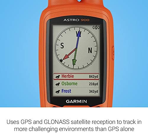 Нашийник за проследяване на кучета Garmin Astro 900, Спортен GPS проследяващ за кучета до 20 кучета, само за