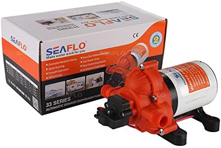 Промишлен водна помпа за високо налягане серия SEAFLO 33 с жак захранване за контакта - 115 vac, 3,3 GPM, 45
