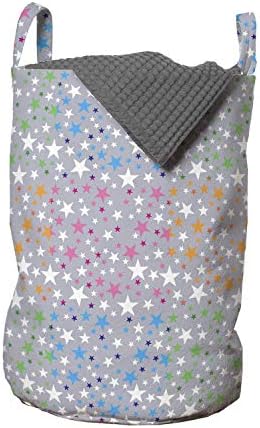 Цветастый чанта за дрехи Ambesonne, под формата на звезди в Колоритния дизайна на тема Празник на Небесната