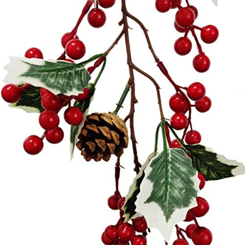 GANFANREN Коледна Гирлянда Изкуствена червени Плодове Изискана Украса За дома Венци GarlandsChristmas Хелоуин
