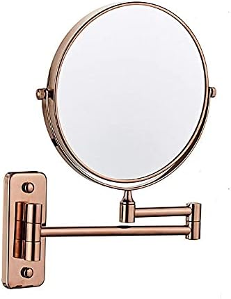 ZAAHH Стенно Огледало, Нарастващото Складное Козметично Огледало за гримиране в Банята Да се Обръсне - 3X/1X Увеличение
