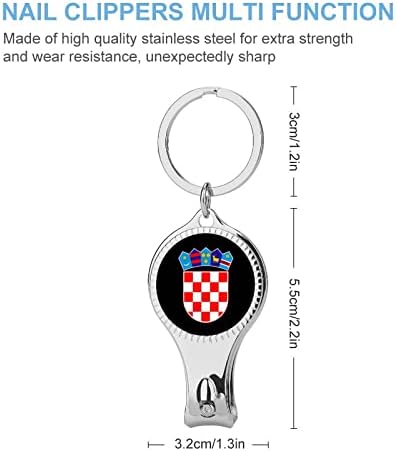 Герб на Хърватия нокторезачки Многофункционален Тример за нокти с бутилка отварачка за Бирени Бутилки