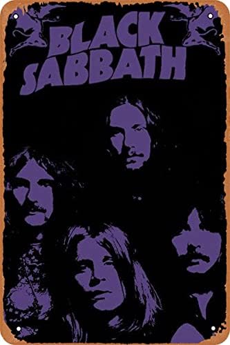 Skotulirro Black Sabbath Плакат Ретро Метални Табели Ретро Пещерния Човек Бар Декор Табели, Метални Плакат 8x12 См