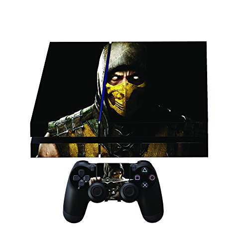 Дизайнерски кожата Scorpion от Mortal Kombat X Премиум-клас за конзолата Playstation 4 + 2 безплатни обвивки