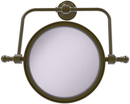Allied Brass RWM-4/2X Колекция от Ретро Вълна Стенно Управляемият Огледало с Диаметър 8 инча с Козметично огледало