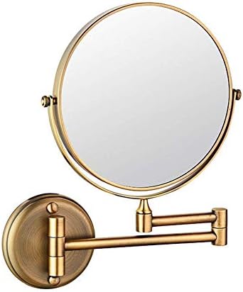 Огледало за грим DEKIKA 8-инчов Двустранно Управляемият Стенно огледало, Нарастващото Складное Козметично Огледало